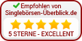 Siegel „Empfohlen“ mit 5,0 Sternen (120×60)