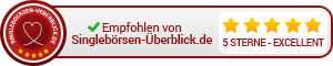 Siegel „Empfohlen“ mit 5,0 Sternen (300×60)