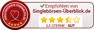 Siegel „Empfohlen“ mit 3,5 Sternen (330×106)