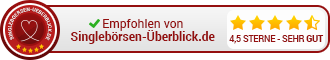 Siegel „Empfohlen“ mit 4,5 Sternen (330×60)