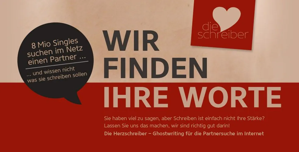 Die Herzschreiber - Ghostwriting für Singlebörsen