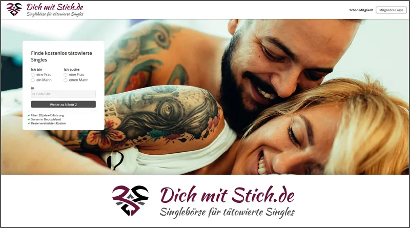 Dich-mit-Stich.de: Startseite
