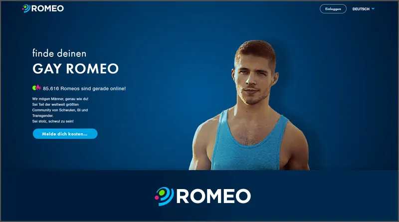 PlanetRomeo: Startseite