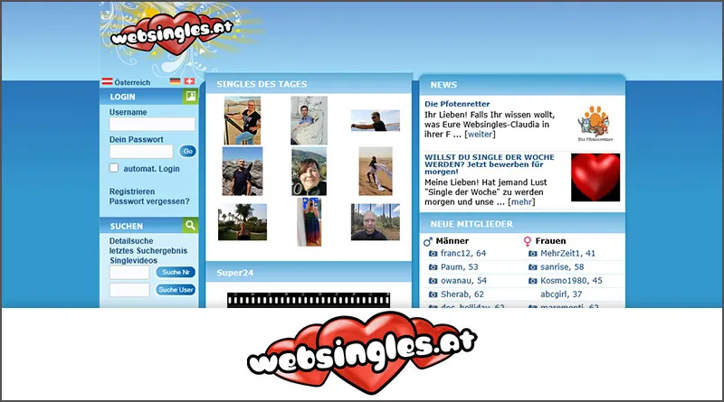 websingles.at: Startseite