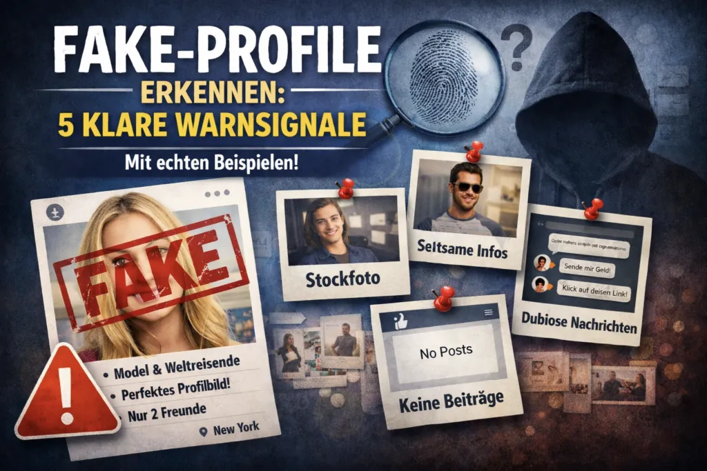 Fake-Profile erkennen: 5 klare Warnsignale mit echten Beispielen