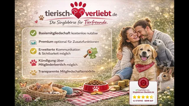 Vorschaubild: tierisch-verliebt.de im Test 🐾 Dating für Tierfreunde erklärt | Erfahrungen, Funktionen & Fazit